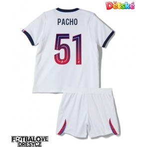 Paris Saint-Germain Willian Pacho #51 Dětské Venkovní dres komplet 2026-27 Krátký Rukáv (+ trenýrky)